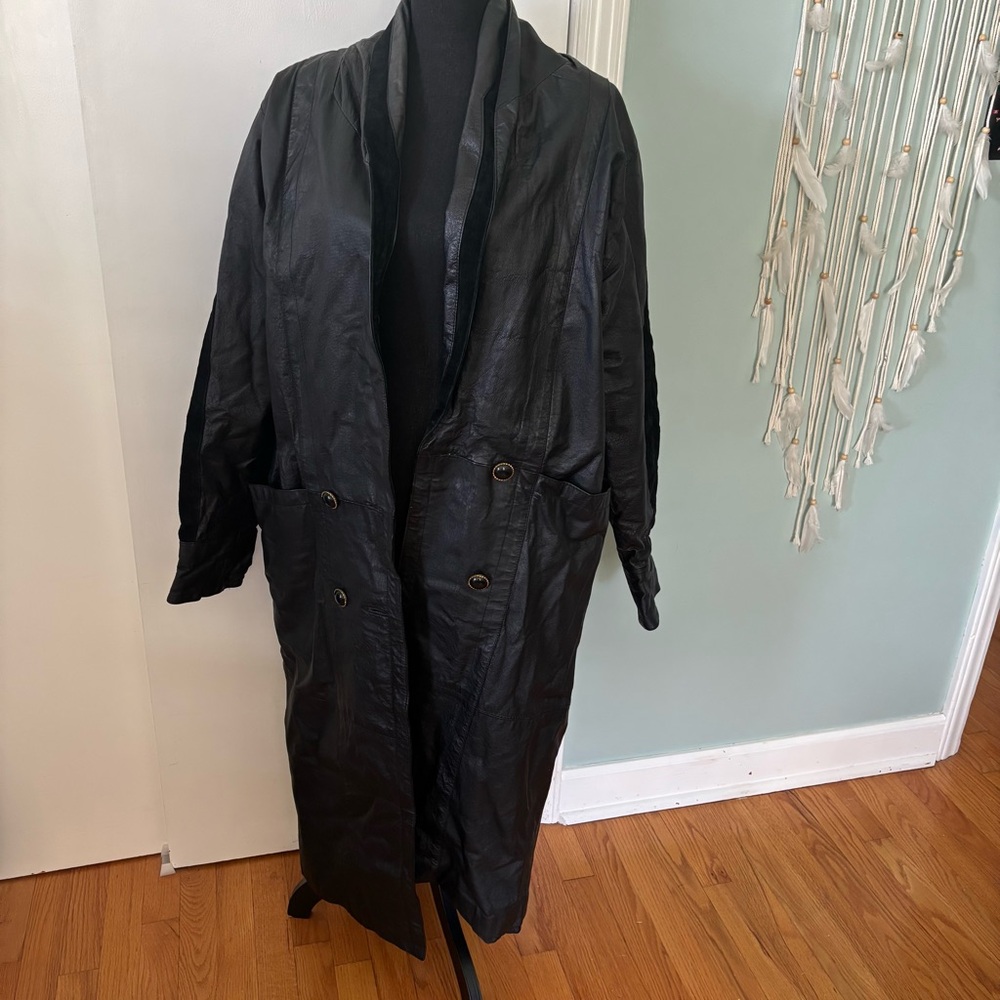 Vintage Marco Morani Leather trench coat Small